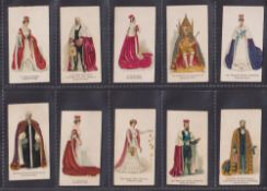 Cigarette cards, Lambert & Butler, Coronation Robes (set 12 cards) (some slight marks gen about gd)