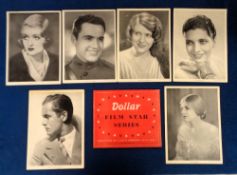 Trade cards, A&BC Gum, Film & TV Star Series (set, 48 cards), 'M' size, laid down in special