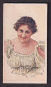 Cigarette card, J. & F. Bell Ltd, Beauties (Tobacco Leaf & Three Bells Back), type card, ref. H32,