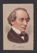 Cigarette card, P. M'Lean (Dundee), British Politicians, 'L' size, type card, Beaconsfield, paper
