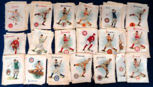 Tobacco silks, ATC, Athlete & College Seals, 'G' size, 171mm x 128mm, USA ref. S21, approx. 95