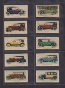 Trade cards, Canada, Neilson's Automobiles (Coloured) (set, 40 cards) (some with slight faults, gen.