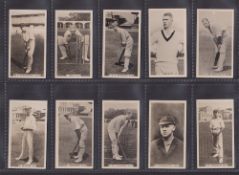 Cigarette cards, Wills Australia Cricket Season 1928-29 (Set 48 cards including scarce numbers and