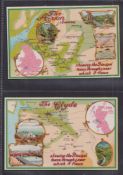 Trade cards, Cadbury's P sized Reward cards, Rivers of the British Isles (set 6 cards) (gd)