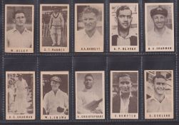 Trade cards, Australia Coles Stores (Anon), Cricketers without frame on the back (set 40 cards)