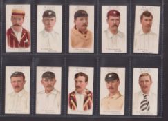 Cigarette cards, Wills, Cricketers, 1901 (Plain background) (set, 25 cards) includes Ranjitsinhji (1