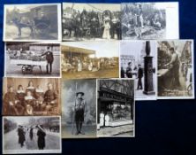 Postcards, Social History, inc. RP, Scout, Tiger Hunting, London Life No.4 German Band, Salvation