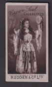 Cigarette card, Hudden's, Beauties, Crown Seal, type card, ref H221, picture no 16 (slight corner