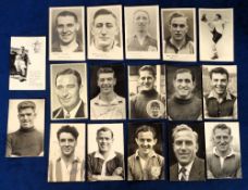 Football trade cards, selection of 17 cards, Sportfoto, Famous Footballers, 4 postcard size