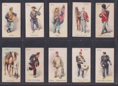 Cigarette cards, Wills Soldiers of the World (all with 'Ld' on backs) (86/100) (fair/gd majority