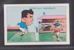 Trade cards, Clevedon Confectionery, Sporting Memories no.9 W R Dixie Dean Everton Football type