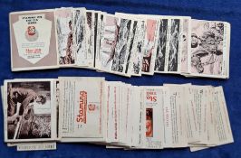 Trade cards, Stamina Trousers, selection, approx. 100 cards including set 24R Famous Authors Artists