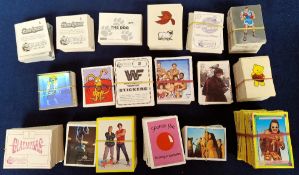 Trade stickers, Merlin, over 2000 stickers from approx. 15 series (very little duplication), some