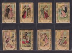 Cigarette cards, South America, Roldan (Peru), Illustrated Lines from Songs, 'M' size, 24