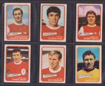 Trade cards, A&BC Gum, Footballers 1968 yellow backs 1st & 2nd Series (2 sets 101 cards total)