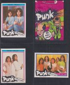 Trade cards, Monty Gum, Punk, XL size (set 75 cards) plus paper wrapper includes AC DC, Jam, Sex