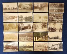 Postcards, Suffolk, a selection of approx. 37 cards of Brandon Suffolk, the majority RPs inc. Bury