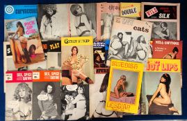 Glamour magazines, a collection of approx. 50, 1970's, adult magazines, UK & American issues,