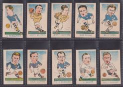 Trade cards, Kiddy's Favourites, Popular Footballers 51/52 (missing number 52) (staple holes as