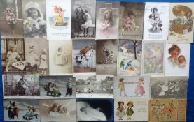 Postcards, Children, a selection of 150 cards to include Attwell, Dinah, Grey, Comicus, RPs and