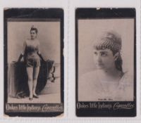 Cigarette cards, India, Oakes (Little Indian Cigarettes), Actresses, two cards, Pauline Hall and