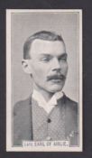 Cigarette card, Cooper & Co, Boer War Celebrities 'STEW' (Gladys), type card, Late Earl of Airlie (