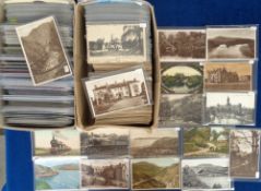 Postcards, a collection of approx. 900 cards (with approx. 200 modern), inc. Scottish and Sussex