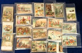 Trade cards, Liebig, a collection of mostly complete sets with references between S488 and S524,
