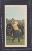 Trade card, Barratt Famous Sportsmen type card no. 6 Jack Nicklaus Golf (gd)