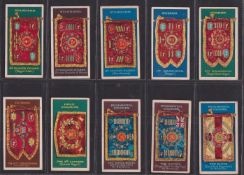 Cigarette cards, Gallaher, Regimental Colours & Standards (set 50 cards) numbered 151-200 (gen gd