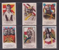 Cigarette cards, USA, The Hilson Co, National Types (set, 25 cards) (gd)