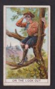 Trade card, Falconer & Co, Boy Scout Cards (Black back), type card, no 6, On The Lookout (gd) (1)