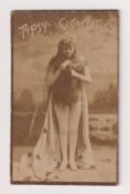 Cigarette card, Topsy Cigarettes, Actresses, type card, Farrington, 55mm x 33mm (slight stain to