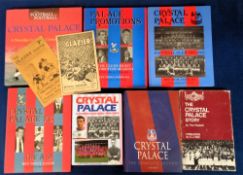 Crystal Palace FC, a collection of 9 books and booklets inc. 2 editions of 'The Glazier Gazette' Vol