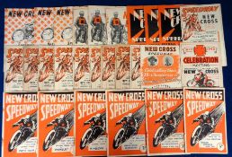 Speedway programmes, New Cross, a collection of 26 home programme with dates between 1938 and 1953