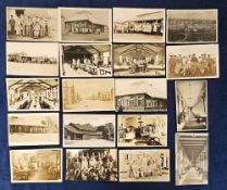 Postcards, Hampshire, an unusual collection of 19 WW1 period RPs of Netley Hospital showing