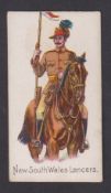 Cigarette card, Harris, Colonial Troops, type card, New South Wales Lancers (gd) (1)