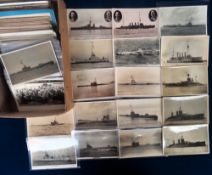 Postcards, Military/Naval, a mix of approx. 300 mainly WW1 military cards, the majority RPs, naval