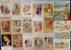 Postcards, Comic, a selection of 50+ cards illustrated by Donald McGill. Themes include prayers,