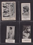 Cigarette cards, A Baker, Actresses, 4 type cards, Actresses (3 Sizes) 'Misses Wynne' 'L' size (