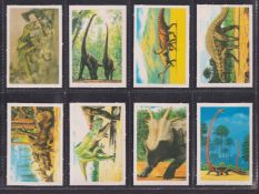 Trade cards, Anonymous (in the style of Unusually Funny Factory) Dinosaurs (set 64 cards) (vg)