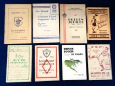 Non League booklets, small selection of eight non league booklets, Sutton United Golden Jubilee