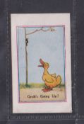 Trade card, Martin Mitchell Cycles, Army Pictures Cartoons etc type card 'Grubs Going Up' (gd)