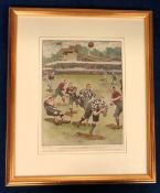Football engraving, Aston Villa v West Bromwich Albion, FA Cup Final, 1895 played at Crystal Palace,