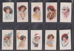 Trade cards, Barratt's, Beauties - Picture Hats, 10 cards (some slight marks, gen. gd) (10)