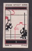 Cigarette card, Robert's, Stories Without Words, Series H, type card, no 1 (gd) (1)