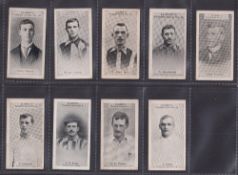 Cigarette cards, W Clarke, Footballers 1902, 9 cards (all Footballers) Hurst, Clawley, Raybould (