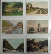 Postcards, a mixed UK topographical selection of approx. 300 cards in modern photo album with a