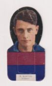 Cigarette card, Wills (Australia), Footballers (Shaped), type card, H. Bunton, Fitzroy (gd) (1)
