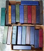 Cigarette card albums, 20 Storage Albums with matching slipcases, all are slightly smaller 'glen' '